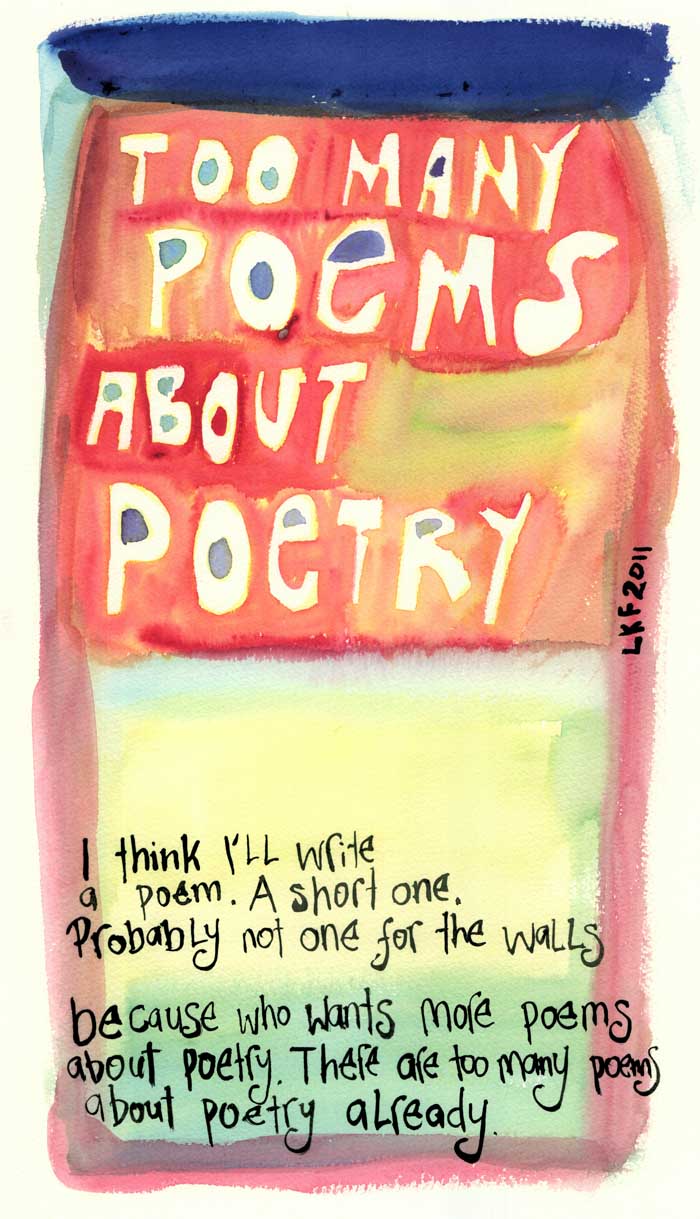 Too many Poems about Poetry by Lisa Fernyhough
